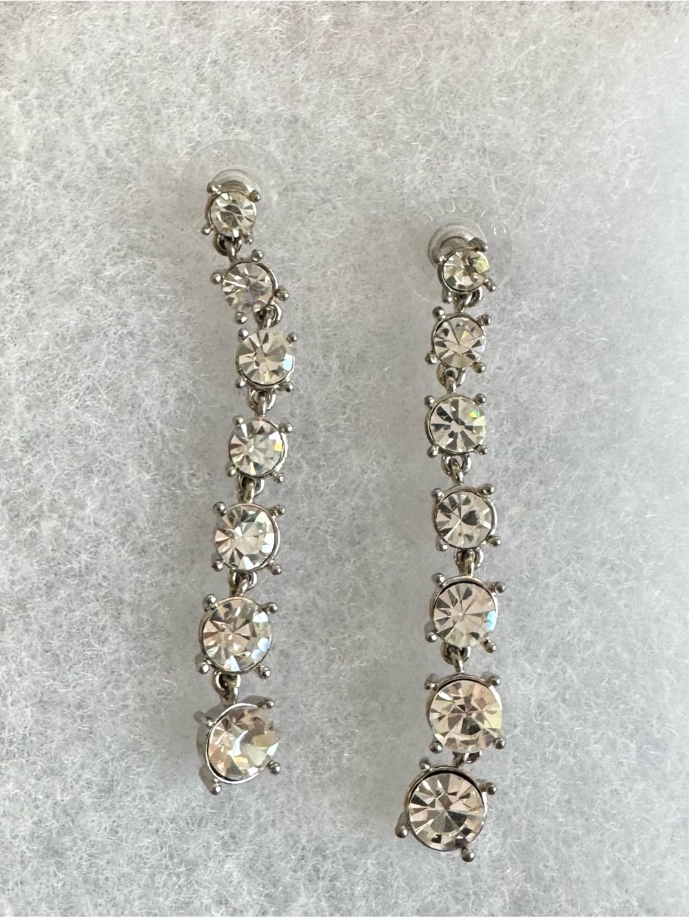 Carolee Crystal Rhinestone Linear Drop Earrings